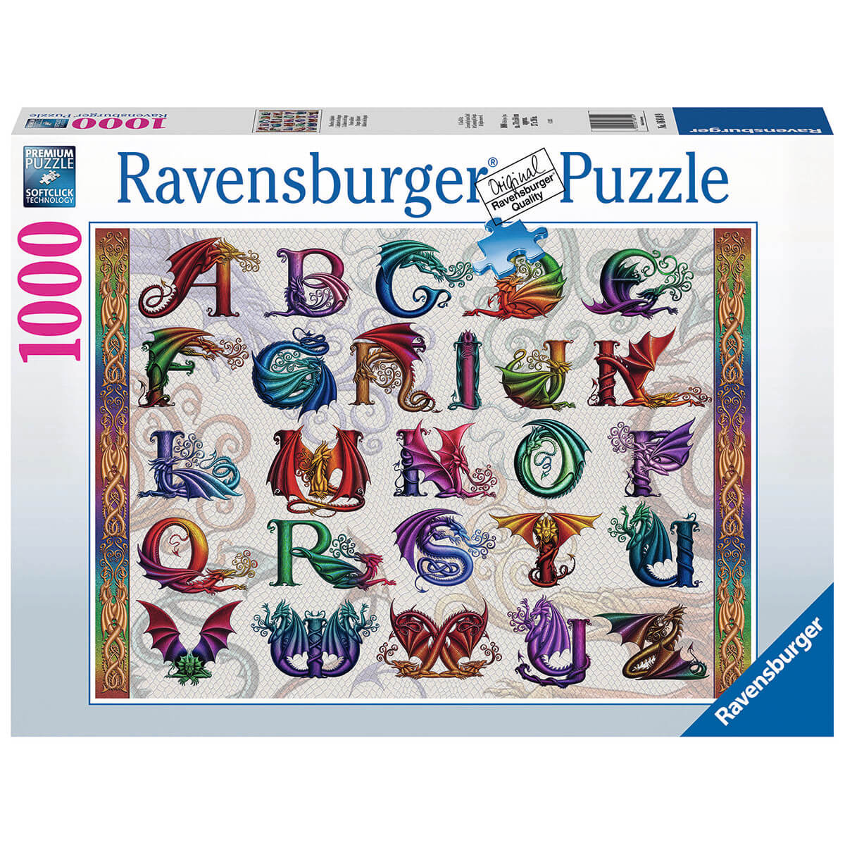 Ravensburger Dragon Alphabet 1000 Piece Puzzle