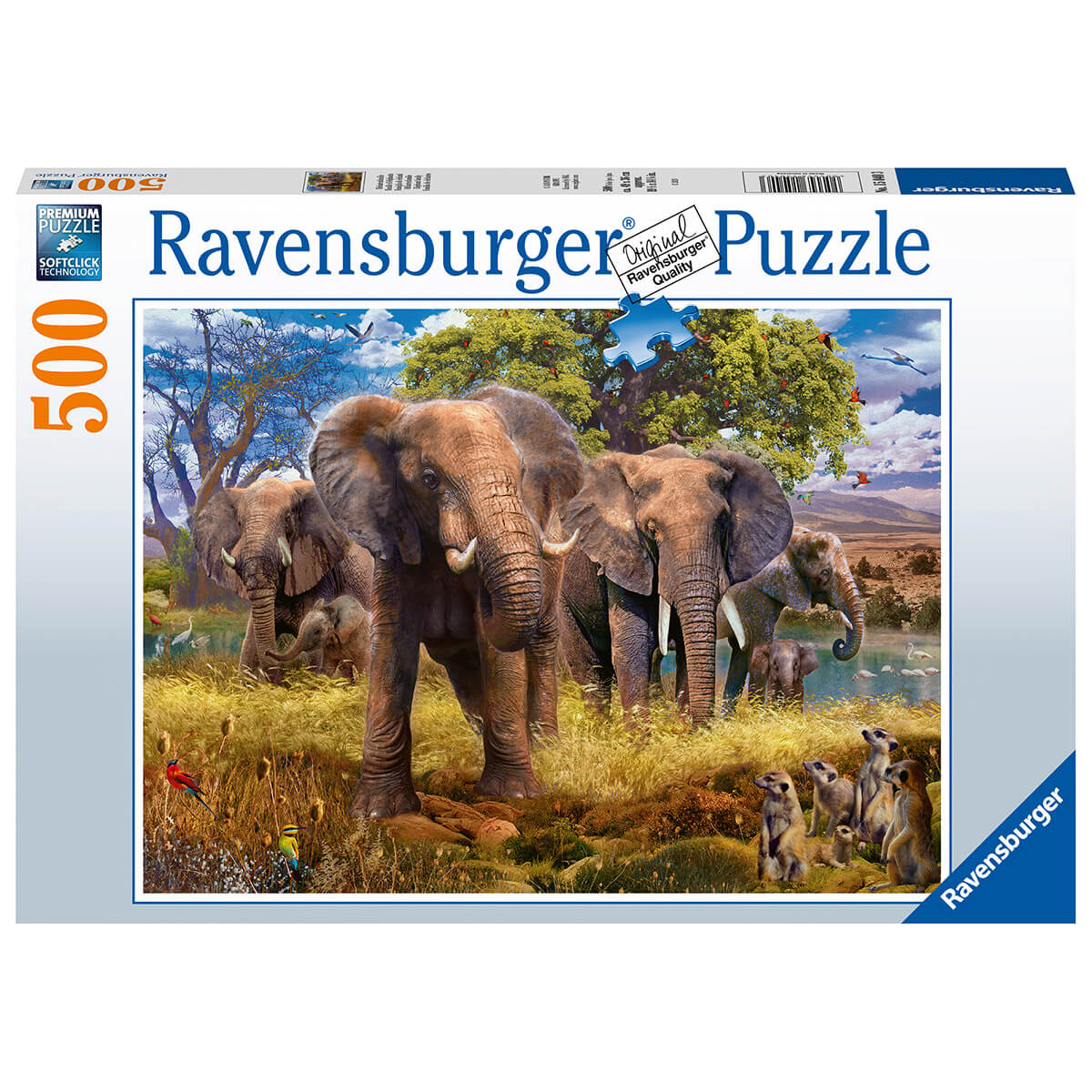 Ravensburger Elephants 500 Piece Jigsaw Puzzle