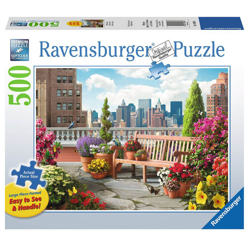 Ravensburger Rooftop Garden 500 Piece Large Format Puzzle
