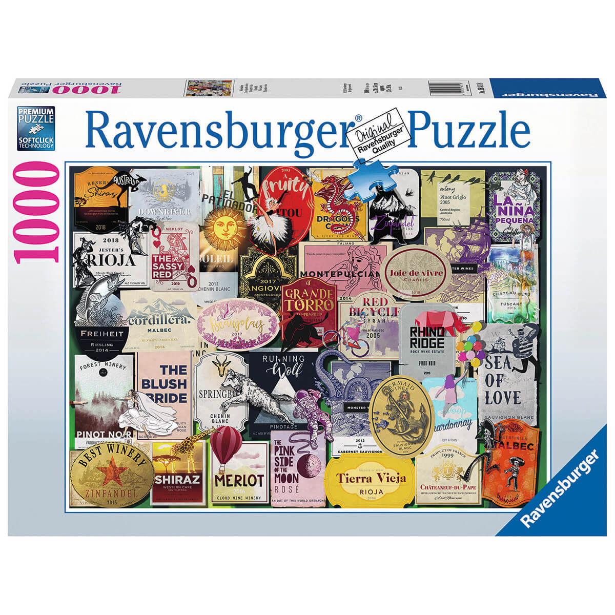 Ravensburger Wine Labels 1000 Piece Puzzle