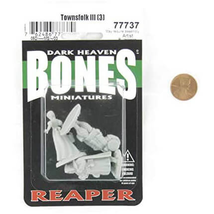 Reaper Bones Dark Heaven Townsfolk III Miniature