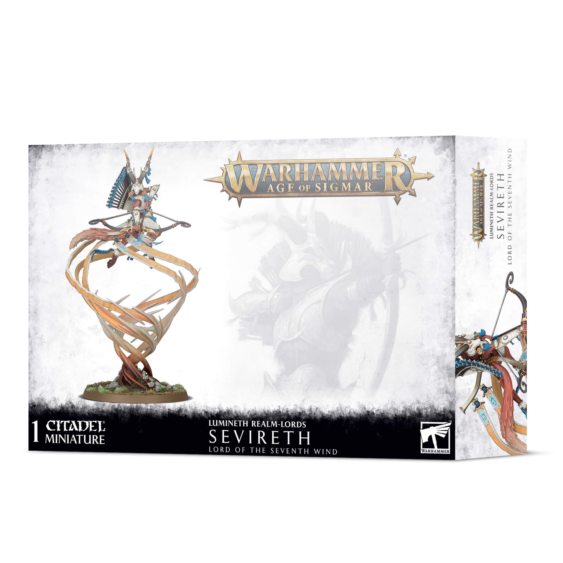 Warhammer Age of Sigmar Lumineth Realm-Lords Sevireth Lord of the Seventh Wind Miniature