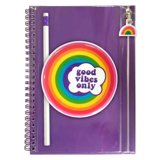 Snifty Good Vibes Only Pencil Pouch Journal