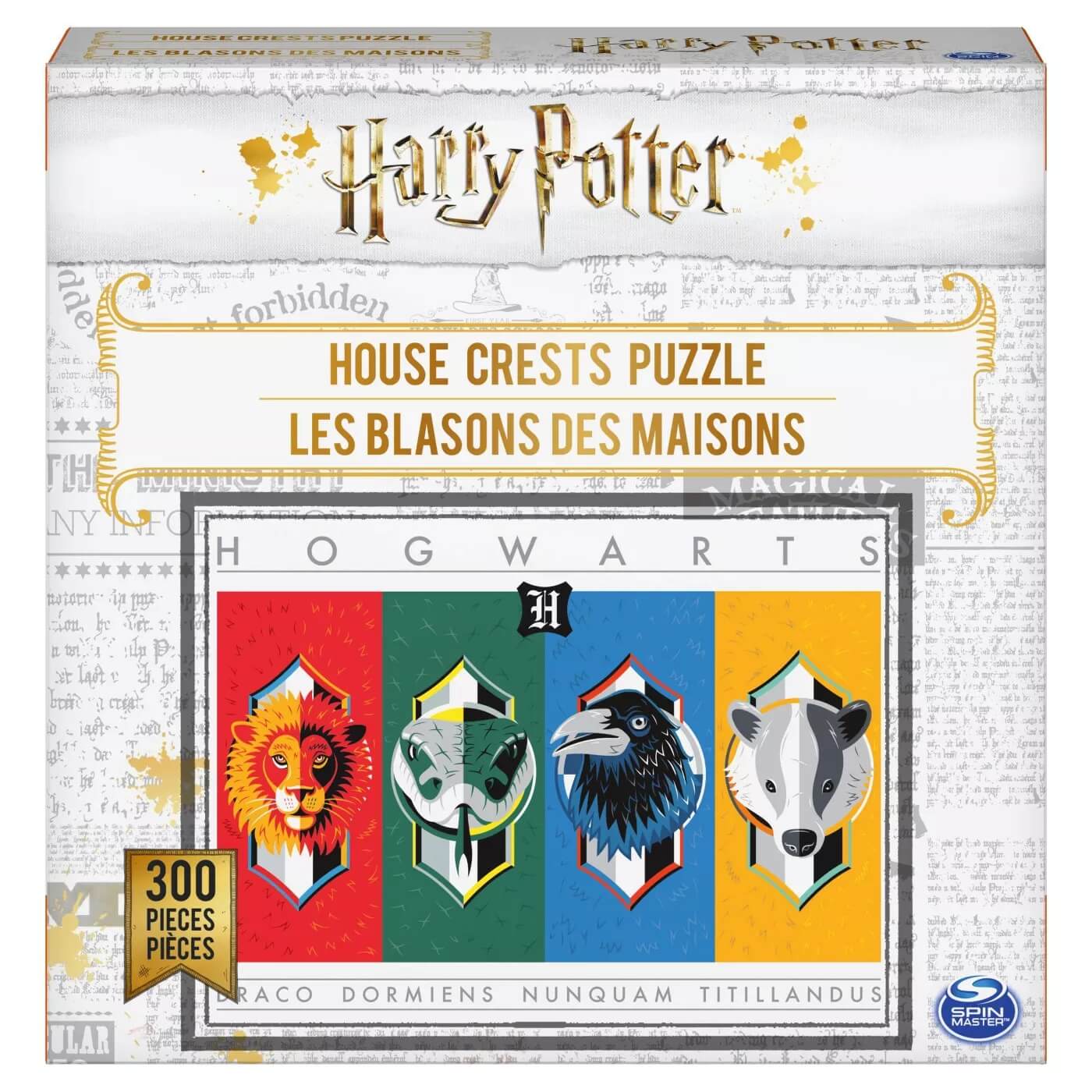 Spin Master Harry Potter House Crests 300 Piece Puzzle