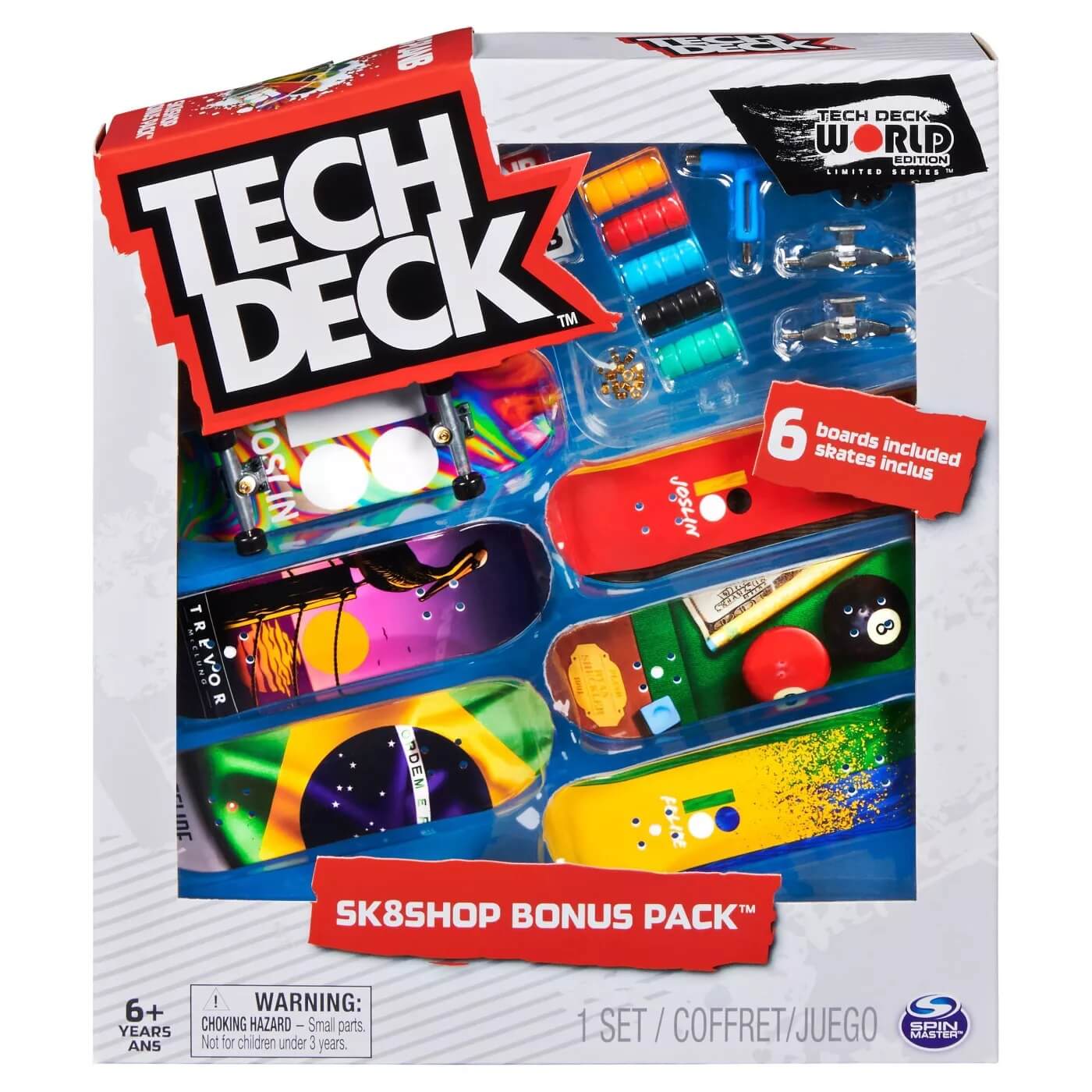 Tech Deck Sk8shop Bonus Pack Habitat Fingerboard 6-Pack