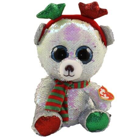 Ty Flippables Limited Collection Mistletoe the Christmas Bear