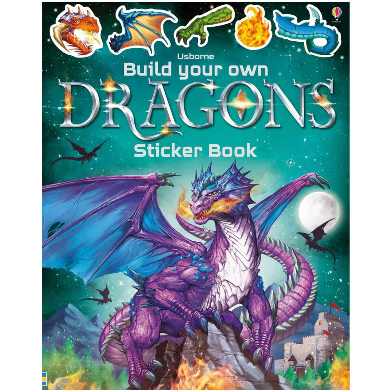 Usborne Build Your Own Dragons Sticker Book (Build Your Own Sticker Books)