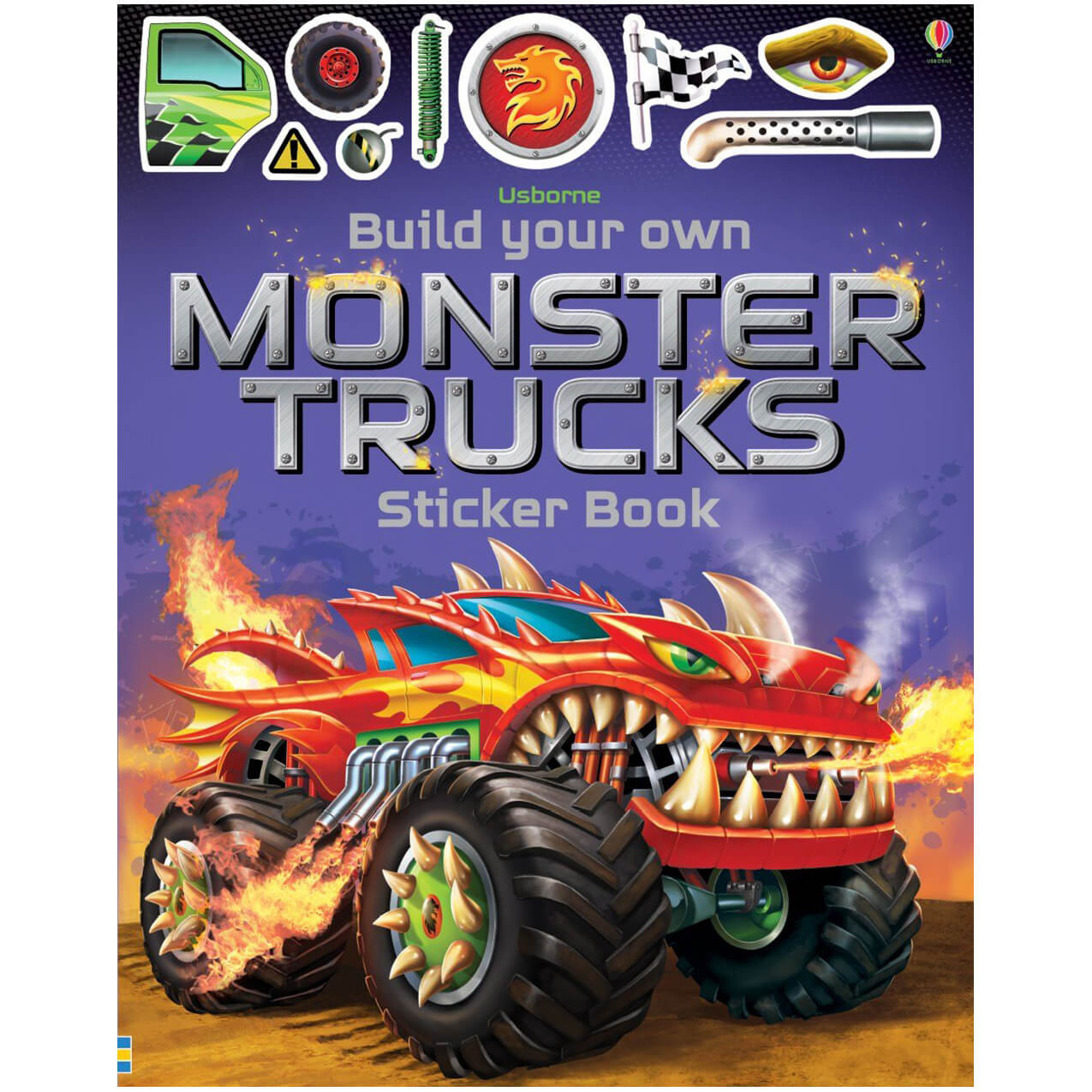 Usborne Build Your Own Monster Trucks Sticker Book