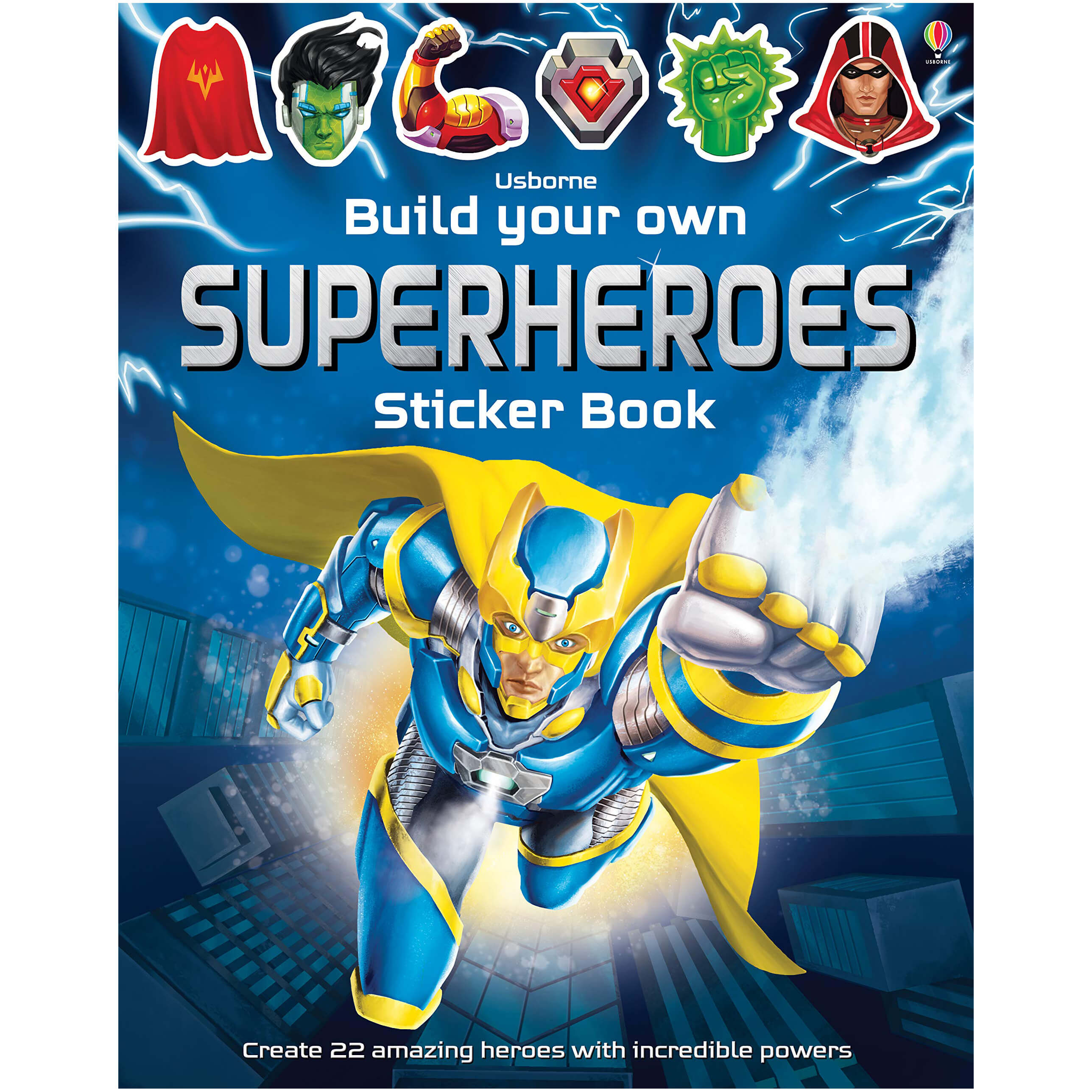 Usborne Build Your Own Superheroes Sticker Book (Build Your Own Sticker Books)