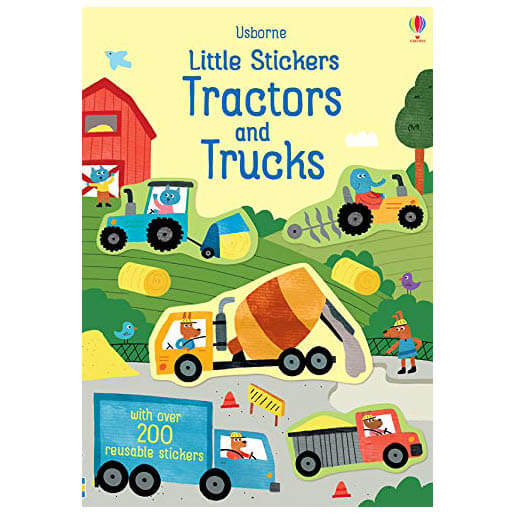 Usborne Little Stickers Tractors and Trucks