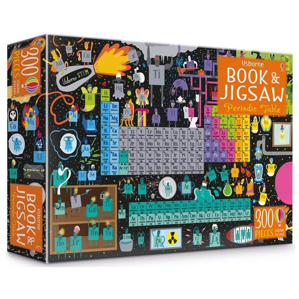 Usborne Periodic Table Book & Jigsaw Puzzle Box Set