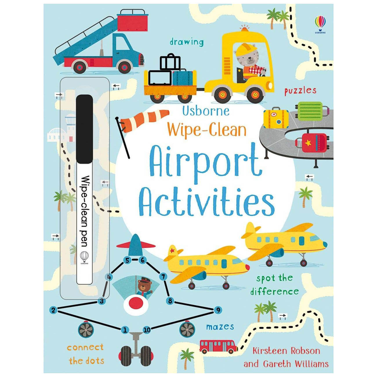 Usborne Wipe-Clean Airport Activities (Wipe-Clean Activity Books)