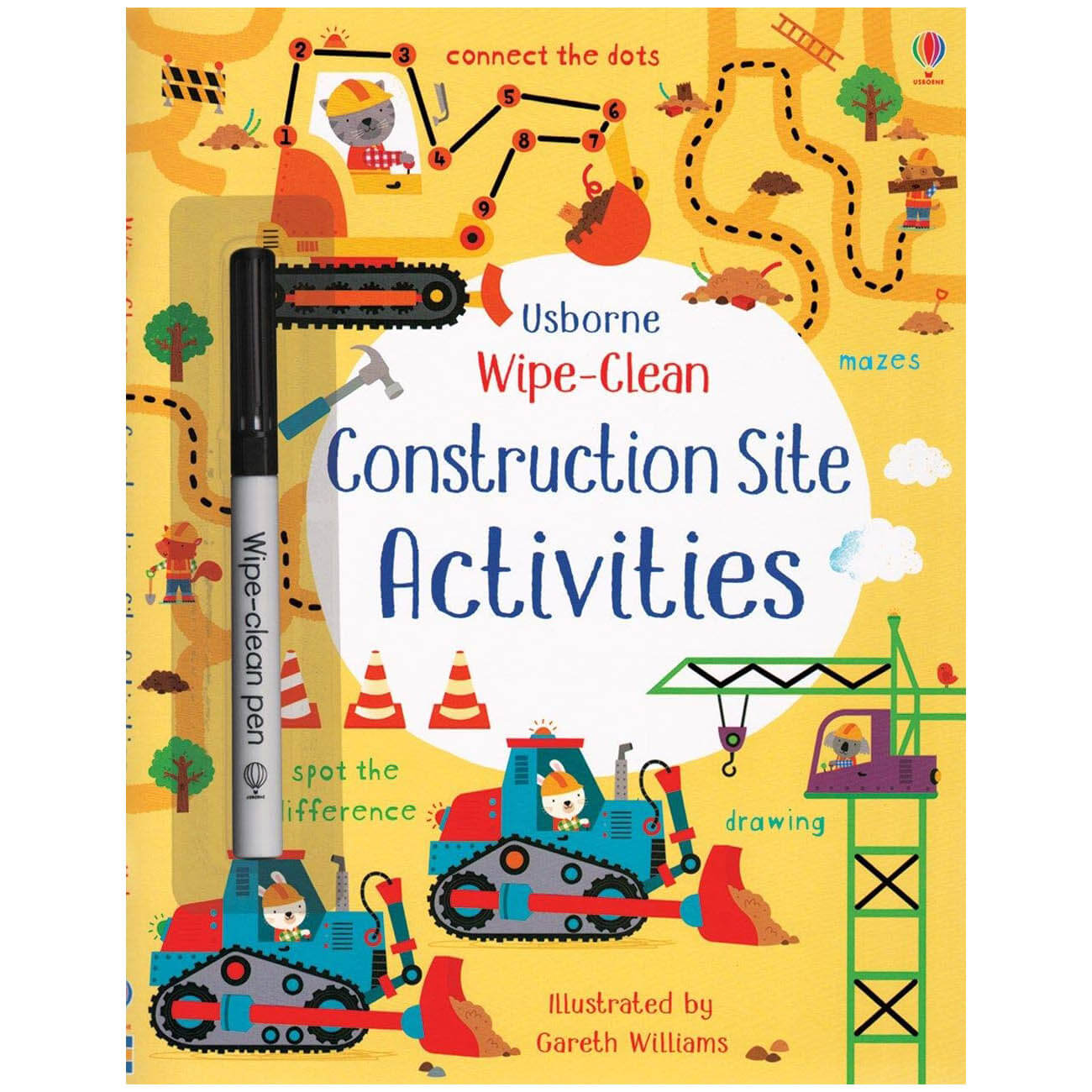 Usborne Wipe-Clean Construction Site Activities (Wipe-Clean Activity Books)