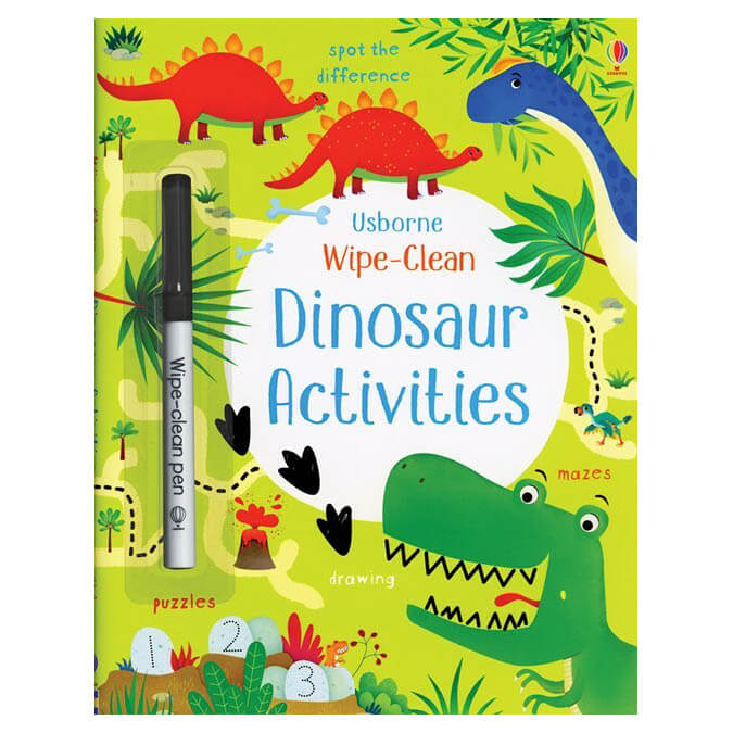 Usborne Wipe-Clean Dinosaur Activities (Wipe-Clean Activity Books)