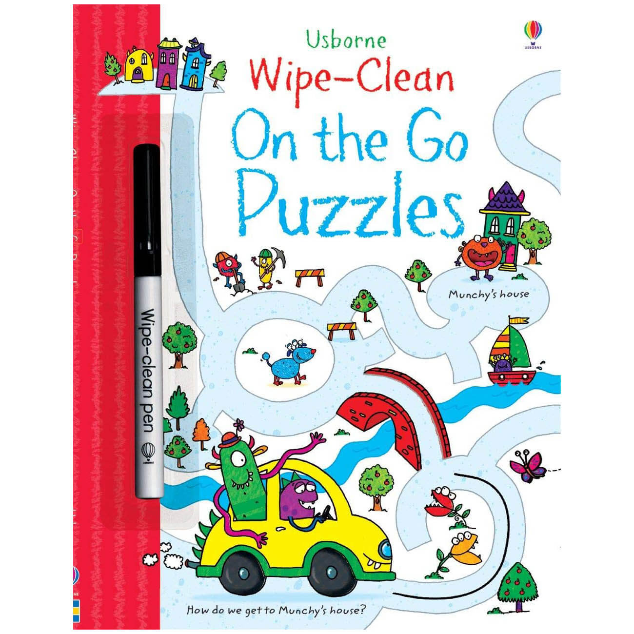 Usborne Wipe-Clean On the Go Puzzles (Wipe-Clean Books)