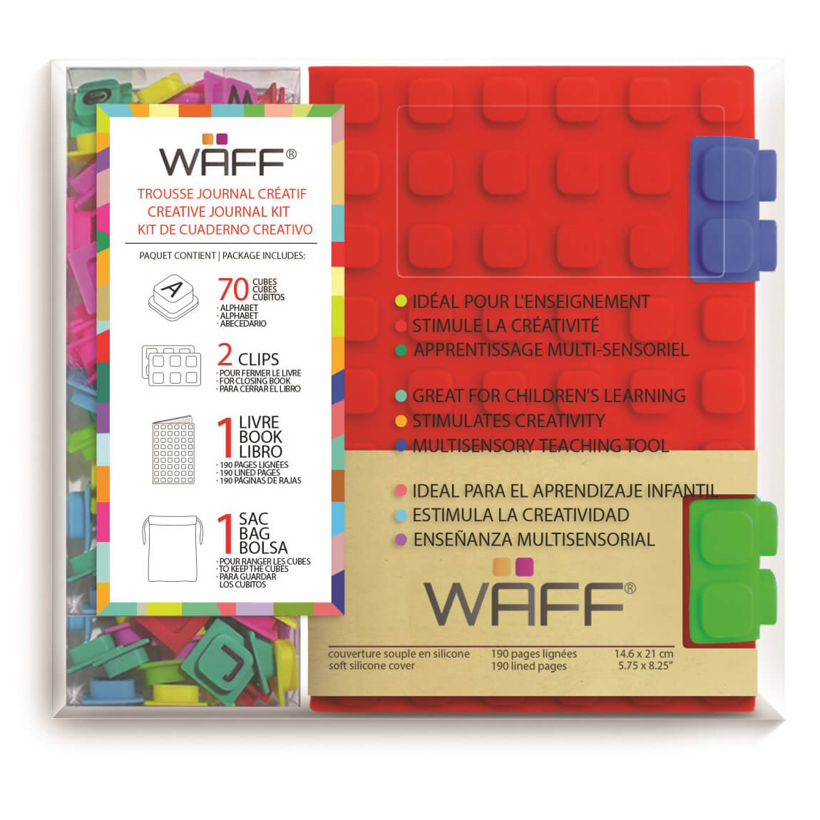 WAFF Medium Combo Journal (Red)