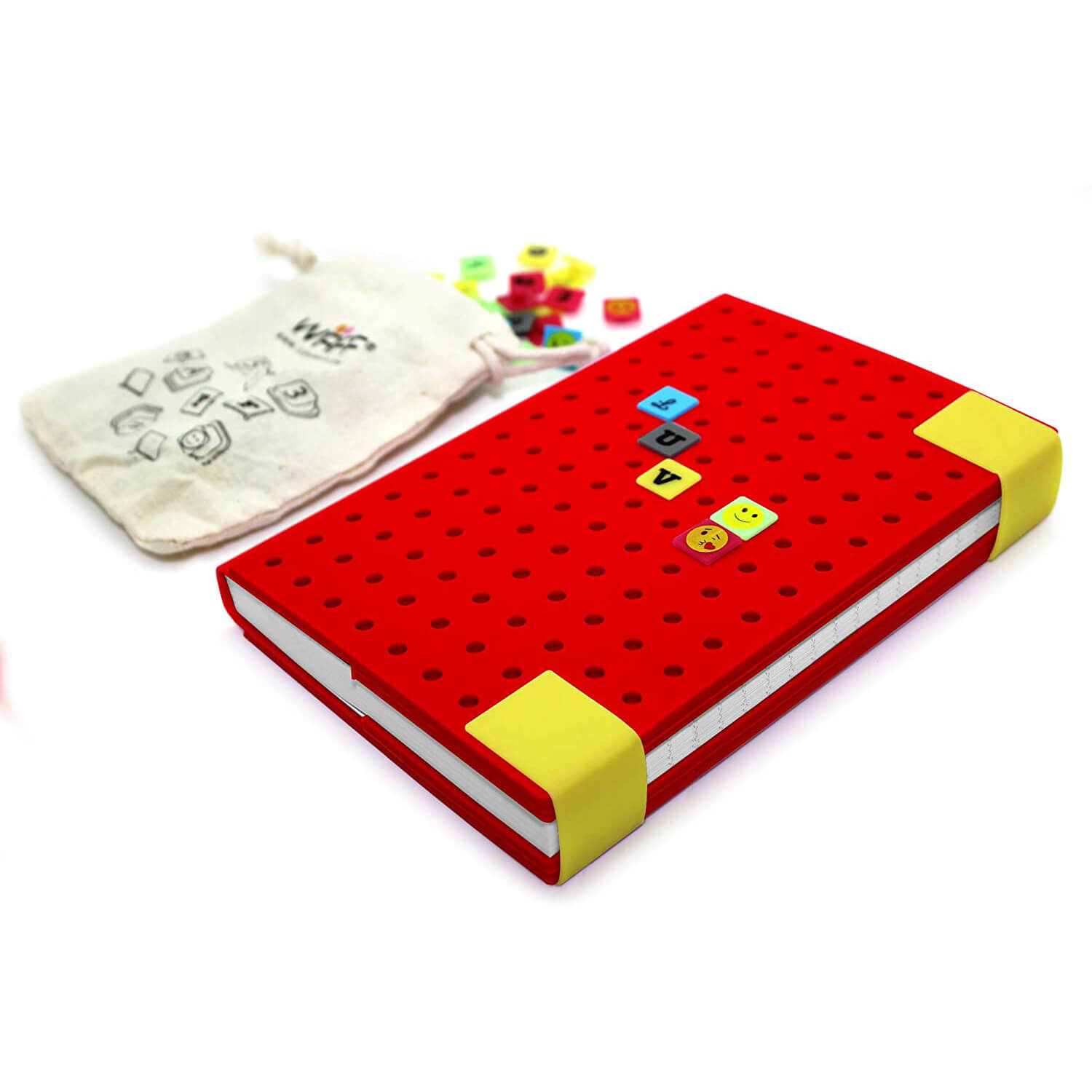 WAFF Medium Mozaika Combo Journal (Red)