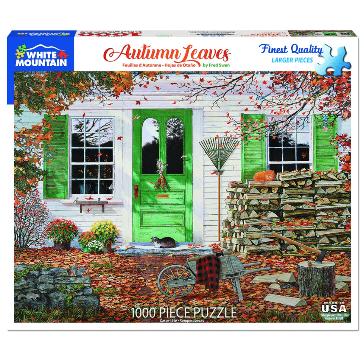 White Mountain Puzzles Autumn Leaves 1000 Piece Jigsaw Puzzle