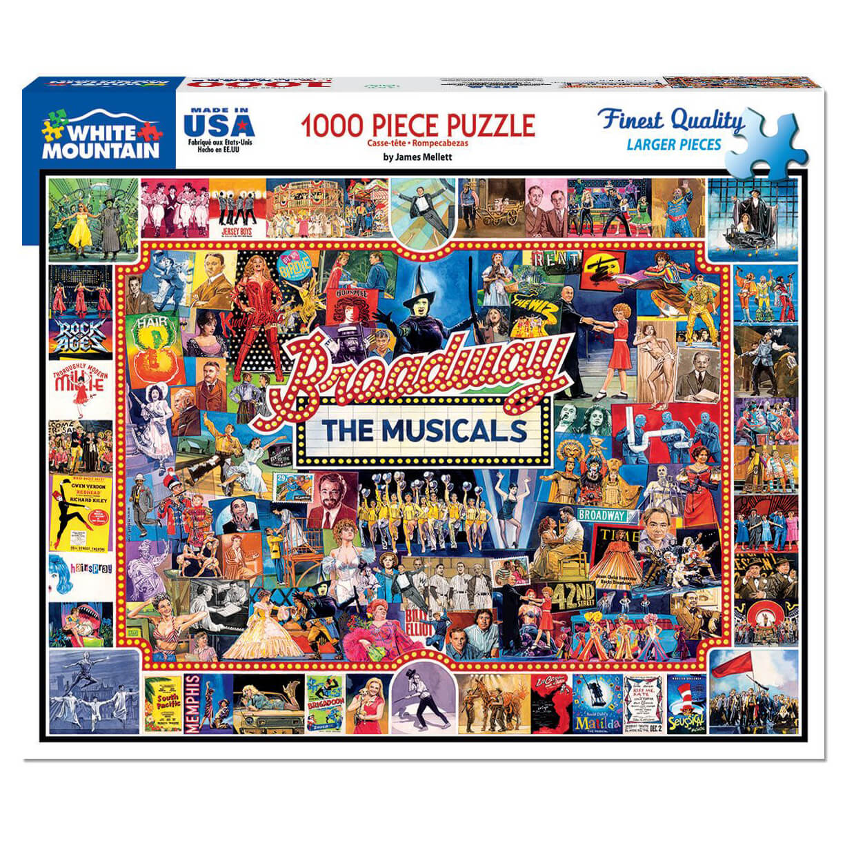 White Mountain Puzzles Broadway 1000 Piece Jigsaw Puzzle