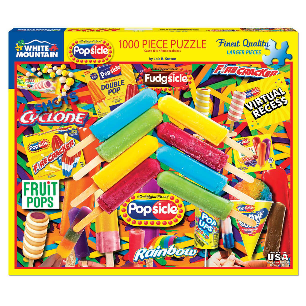 White Mountain Puzzles Popsicles  1000 Piece Jigsaw Puzzle