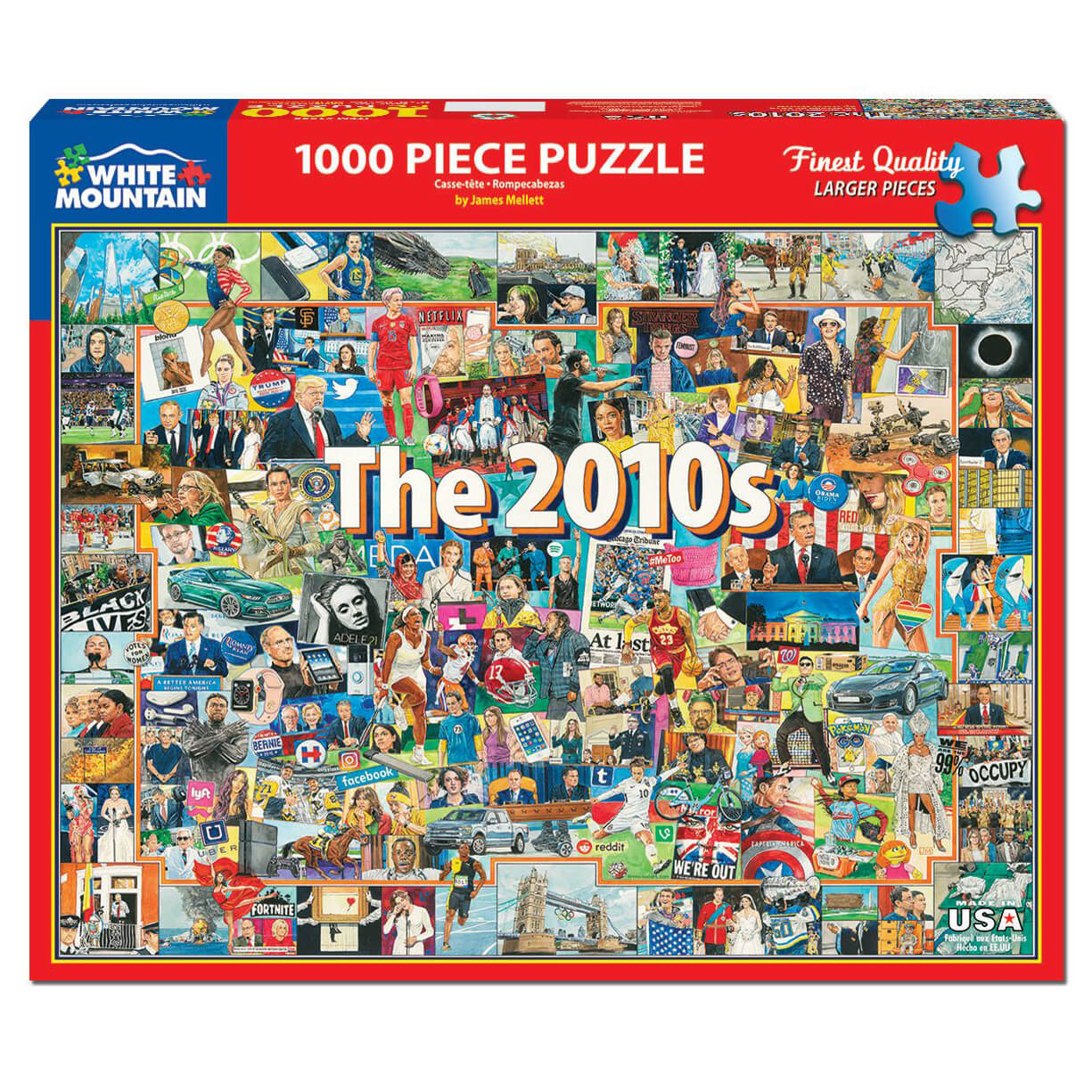 White Mountain Puzzles The 2010s 1000 Piece Jigsaw Puzzle