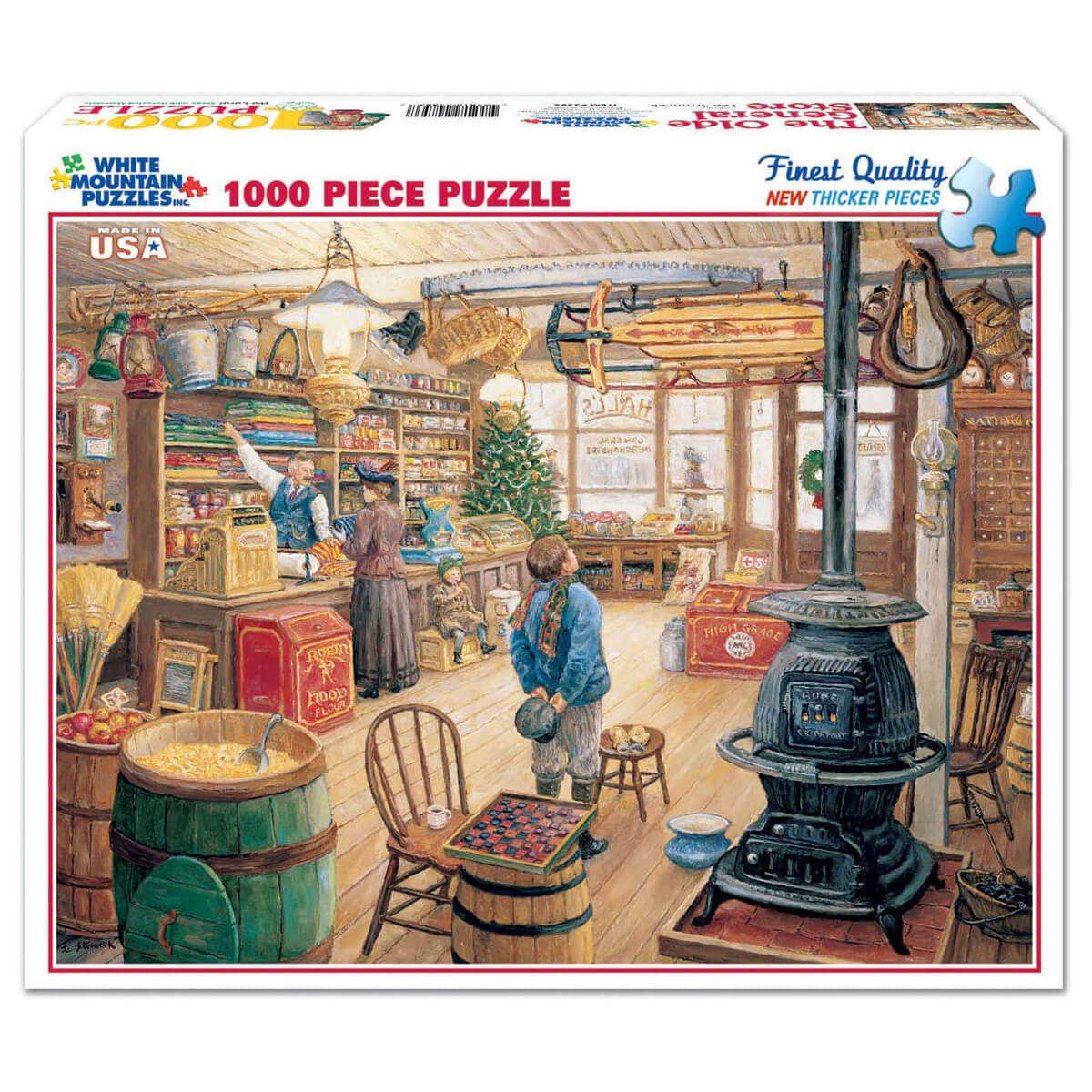 White Mountain Puzzles The Olde General Store 1000 Piece Jigsaw Puzzle