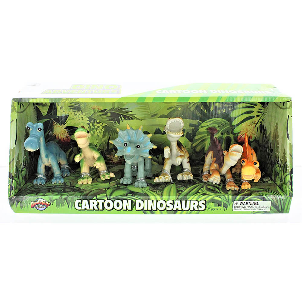 Adventure Planet Cartoon Dinosaurs Figures