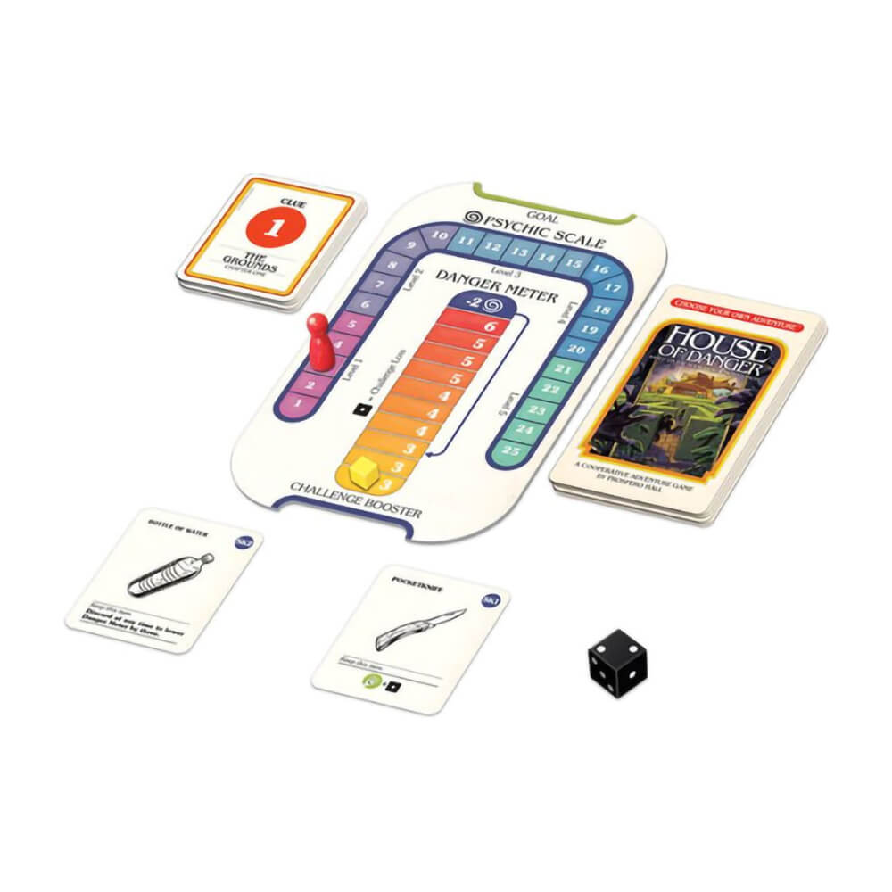 Example view of the adventure board game in action.