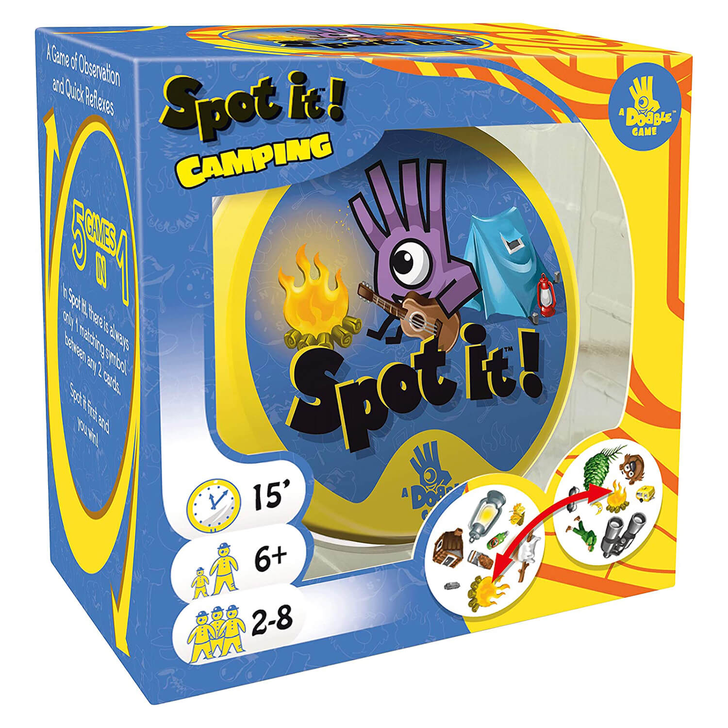 Spot It! Camping Game in Tin