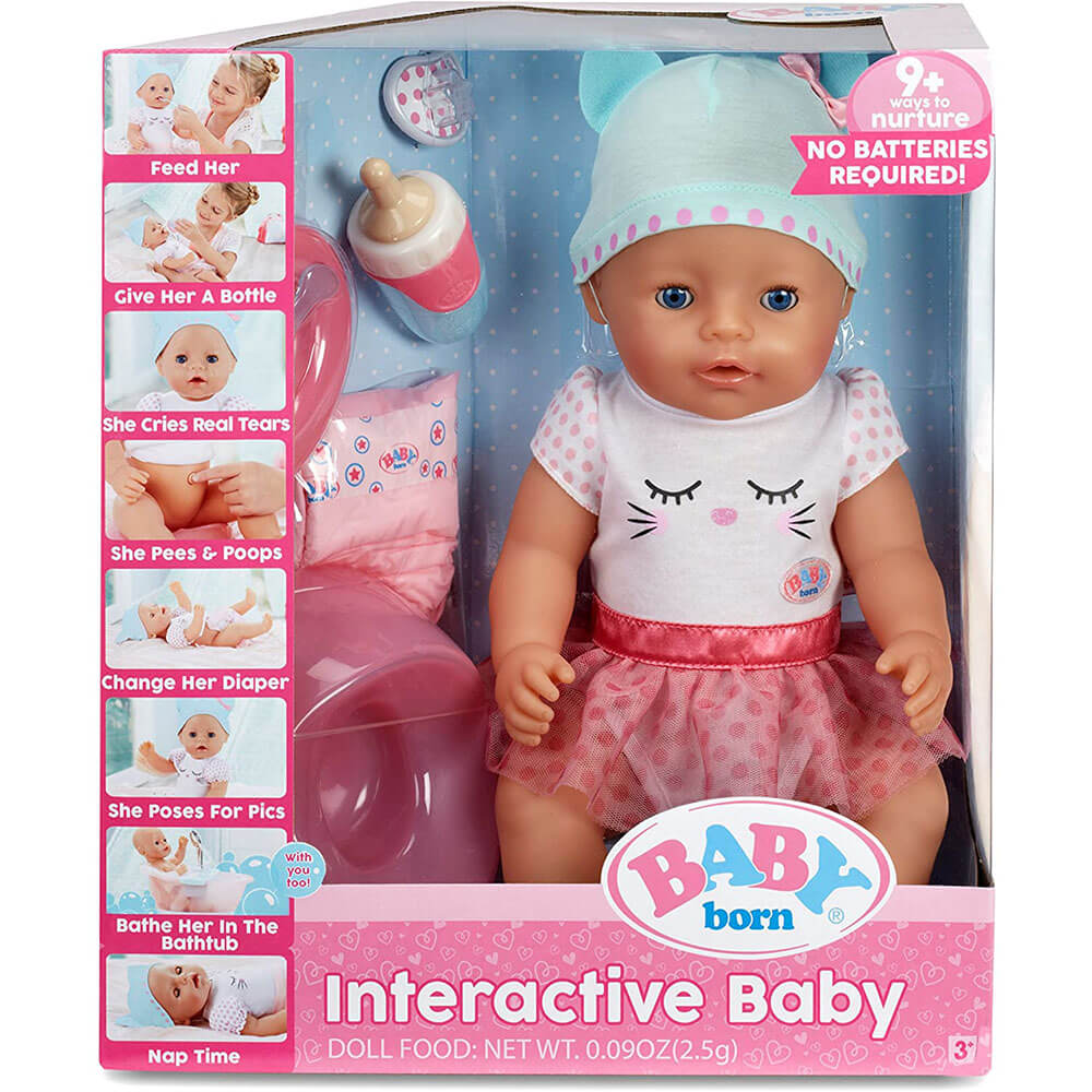 BABY born Interactive Baby with Blue Eyes