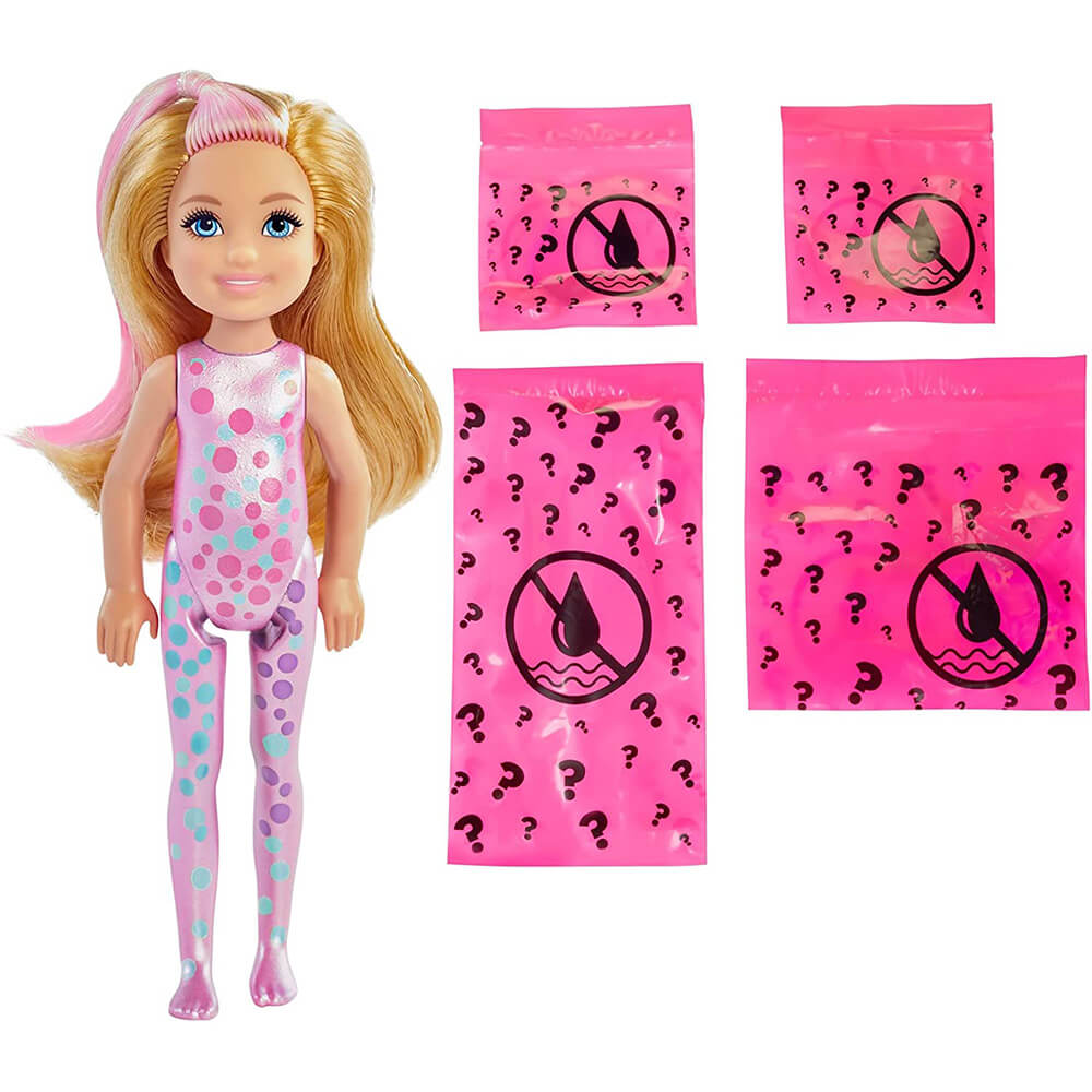 Barbie Chelsea Color Reveal Doll with Confetti Print