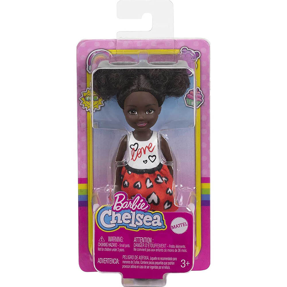 Barbie Chelsea Doll Wearing Heart Print
