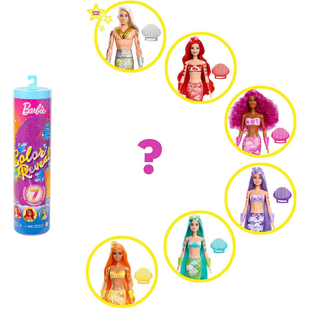 Barbie Color Reveal Doll Rainbow Mermaid