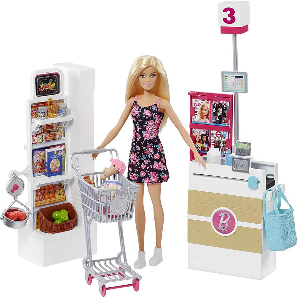 Barbie Doll and Grocery Playset