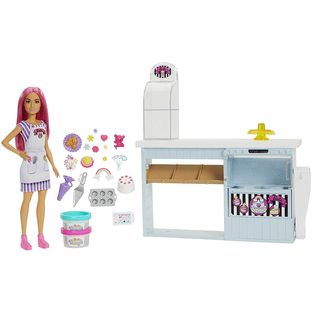 Barbie Doll Bakery Playset with Accessories