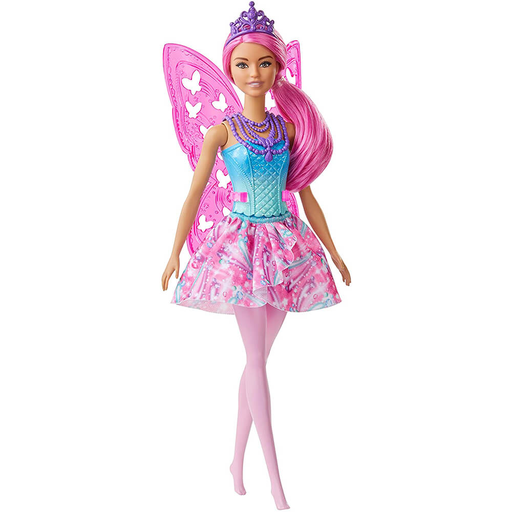 Barbie Dreamtopia Fairy Doll - Pink Wings and Purple Crown