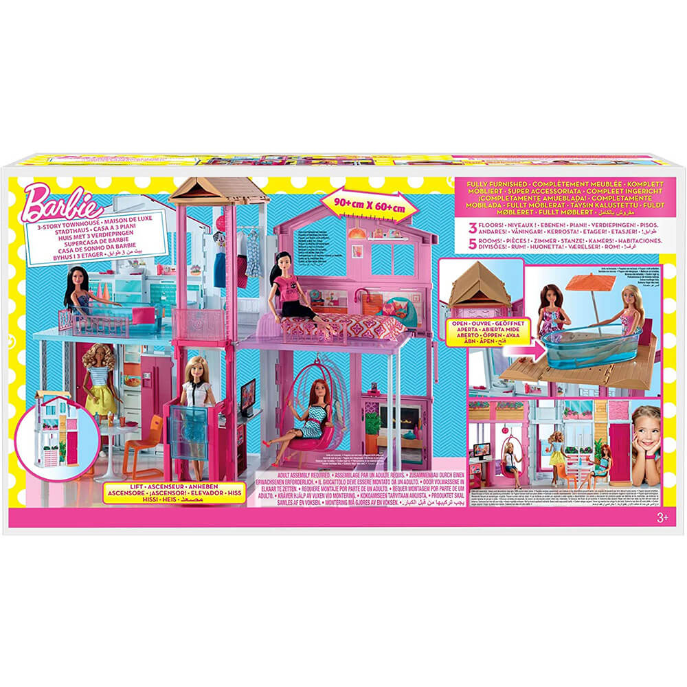Barbie Estate 3-Story House with Pop-Up Umbrella!