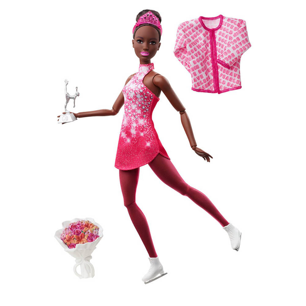 Barbie Ice Skater Player Doll with Accessories
