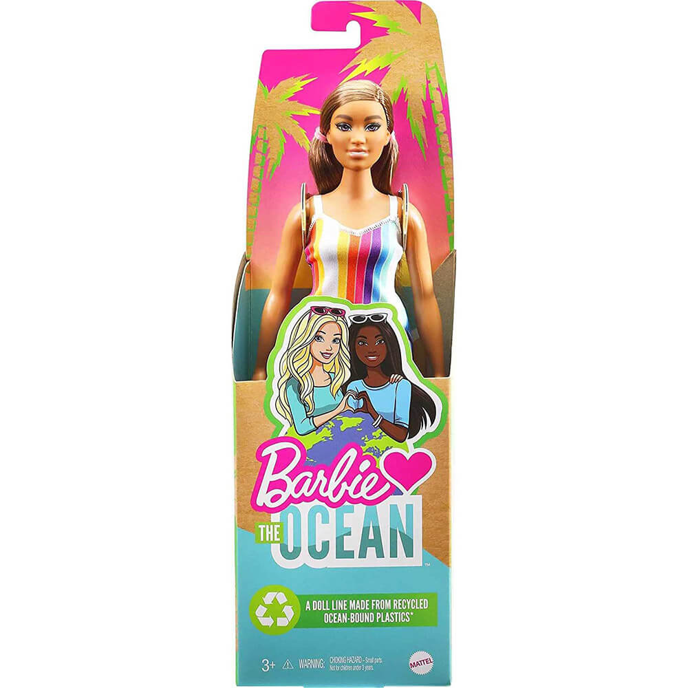 Barbie Loves The Ocean Beach-Themed Doll (11.5-Inch Curvy Brunette)