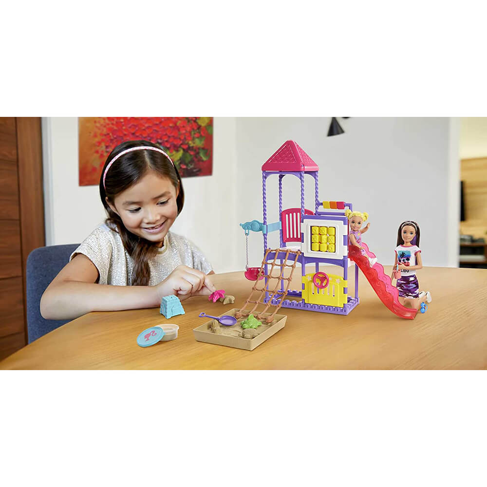 Barbie Skipper Babysitters Inc Climb 'n Explore Playground Dolls and Playset