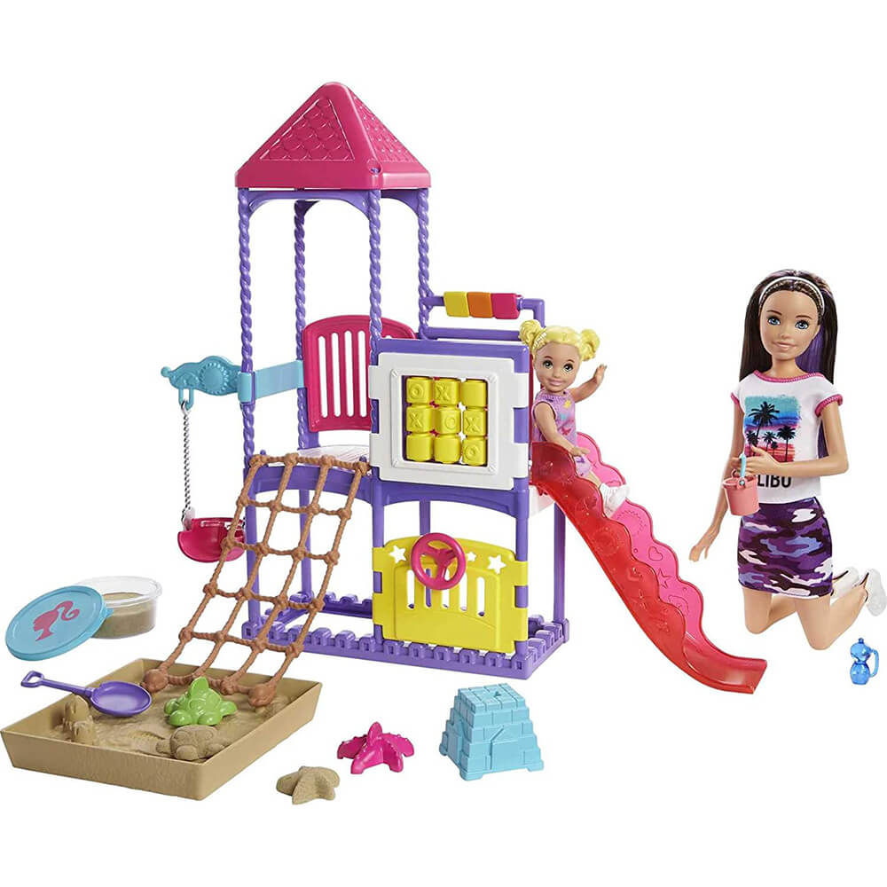 Barbie Skipper Babysitters Inc Climb 'n Explore Playground Dolls and Playset