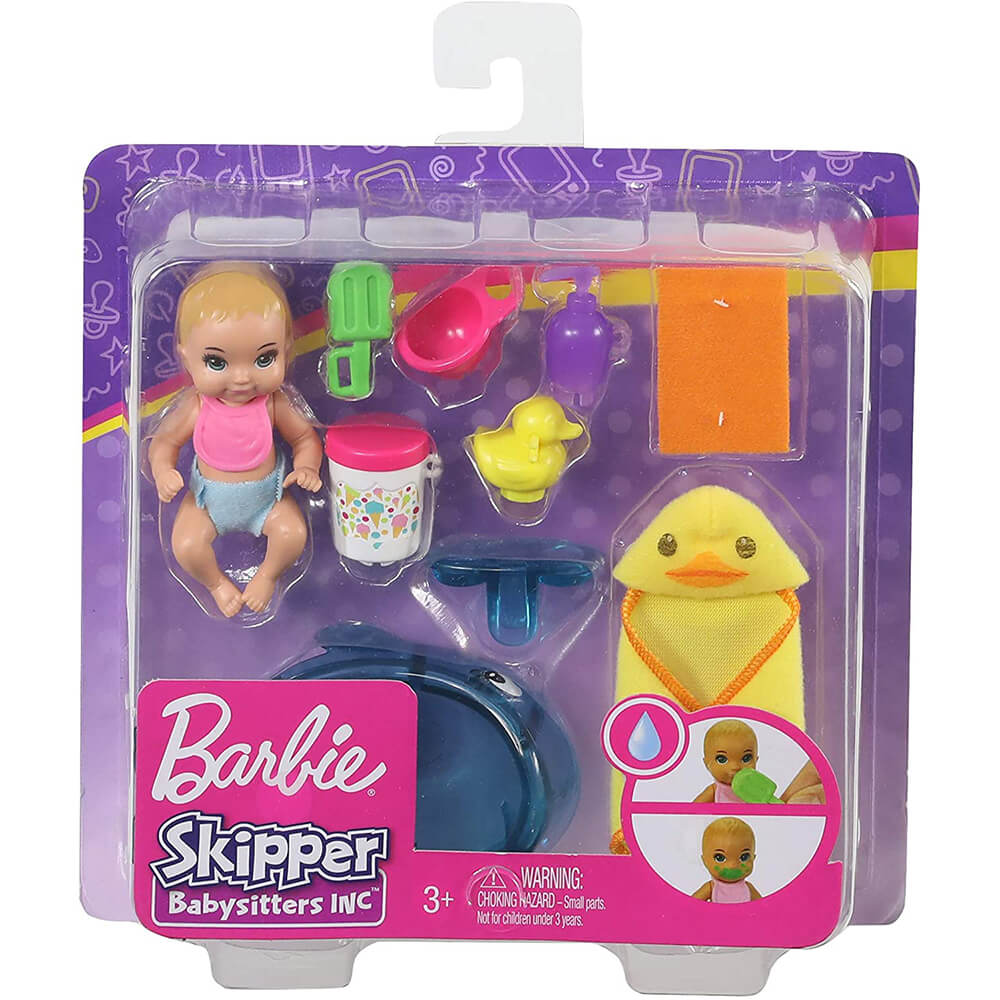 Barbie Skipper Babysitters Inc Doll Bath Playset
