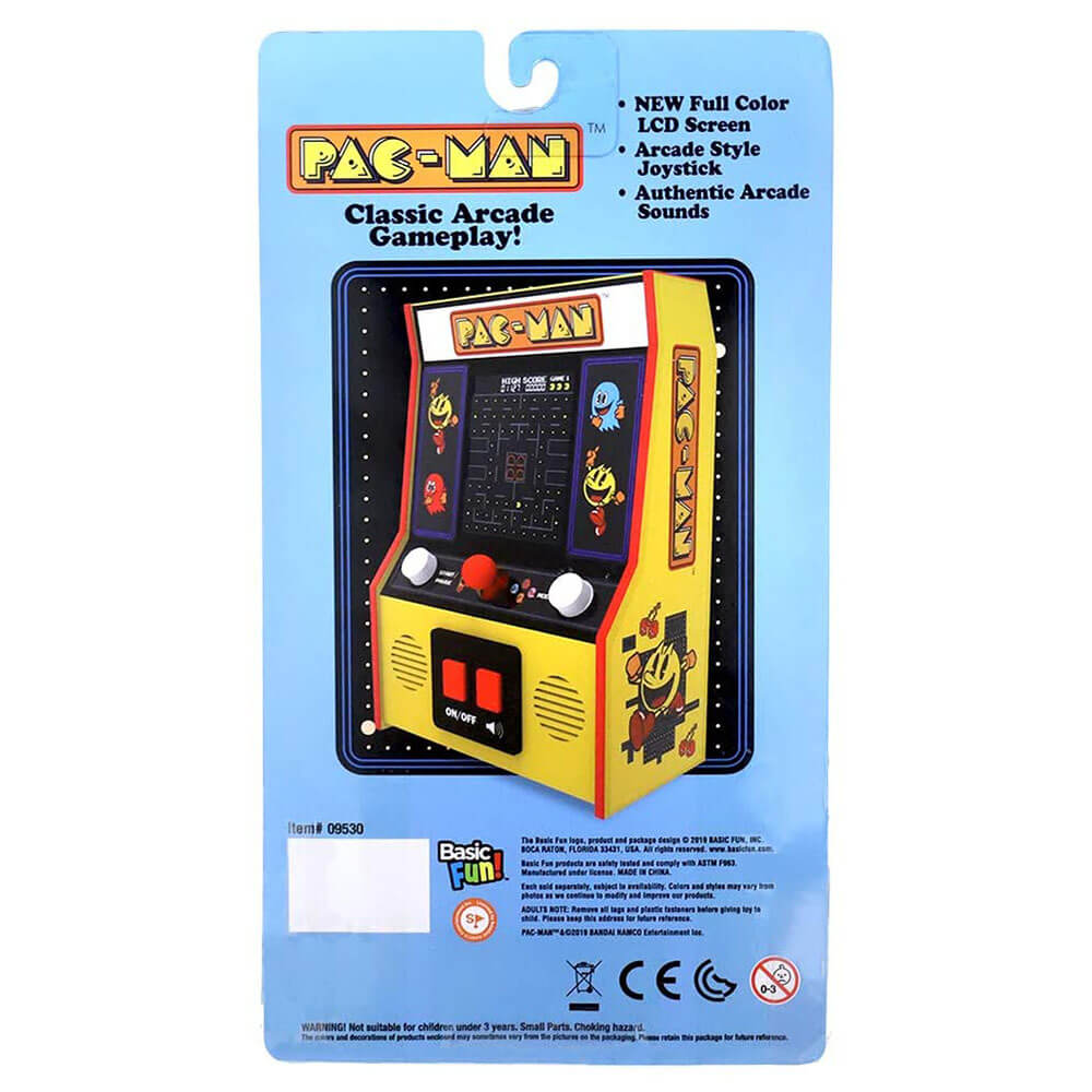Basic Fun Arcade Classics Pac-Man Color LCD Retro Mini Arcade Game