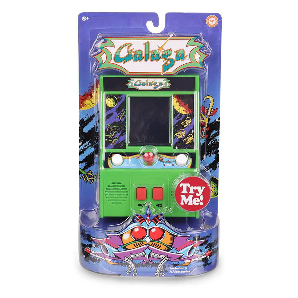 Basic Fun Arcade Classics Galaga Color LCD Retro Mini Arcade Game