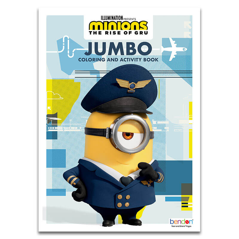 Bendon Minions 2: Rise of Gru Jumbo Coloring and Activity Book