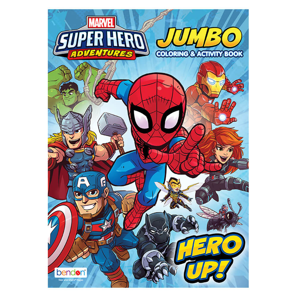 Bendon Super Hero Adventures Jumbo Coloring and Activity Book