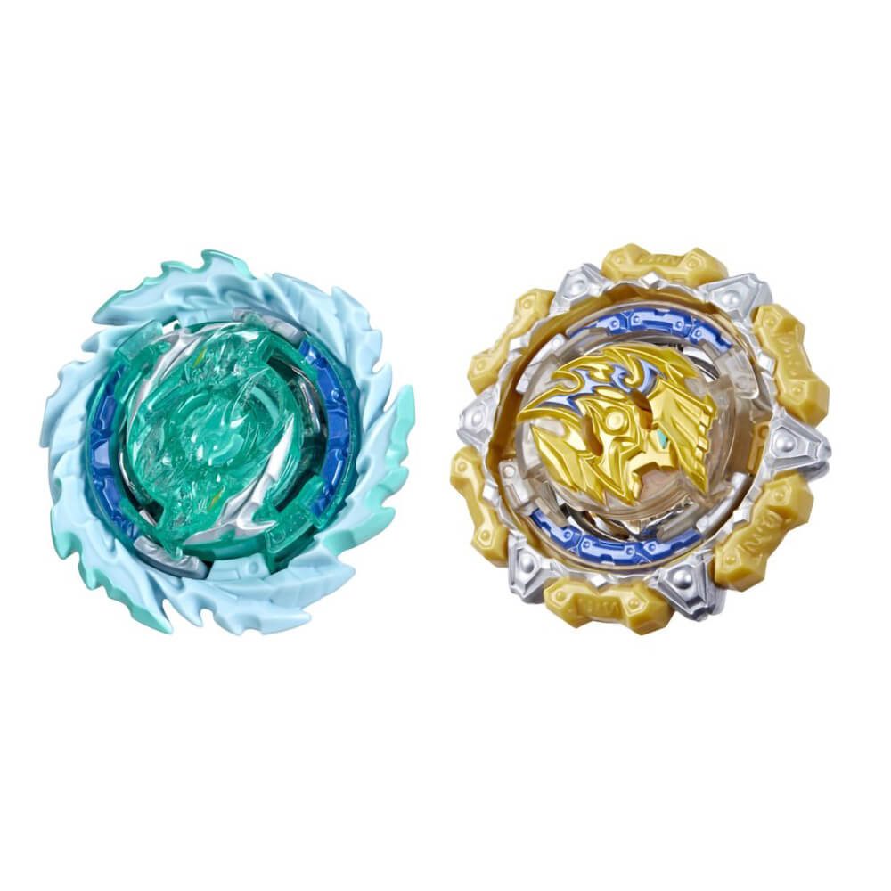 Beyblade Burst QuadDrive Magma Roktavor R7 and Gilded Balderov B7 Dual Pack