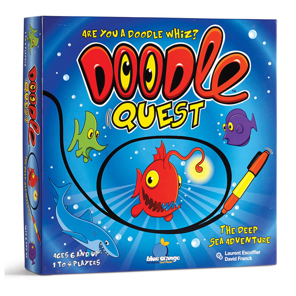 Blue Orange Doodle Quest Game