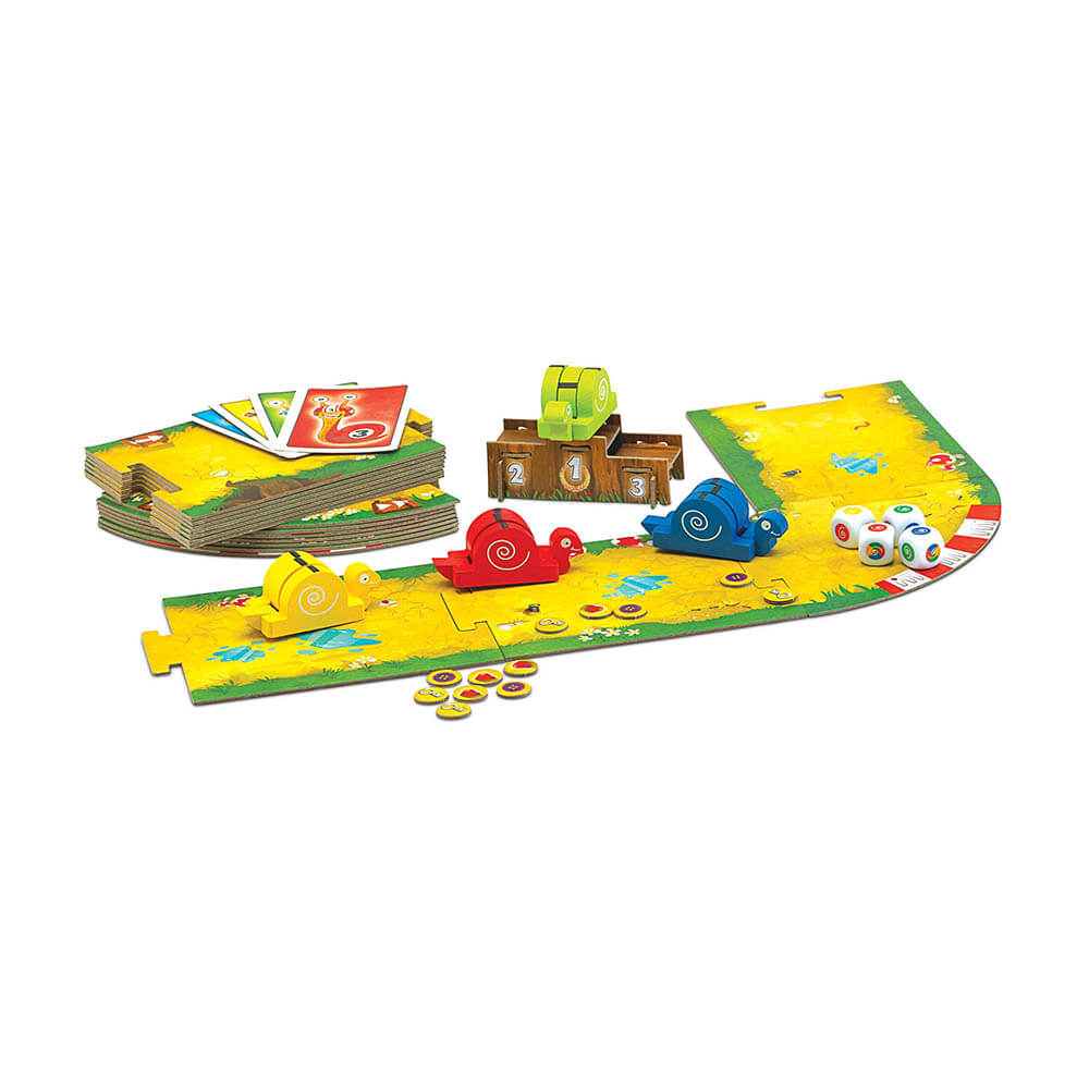 Blue Orange Vroom Vroom - The Snail Paced Roller Race Game