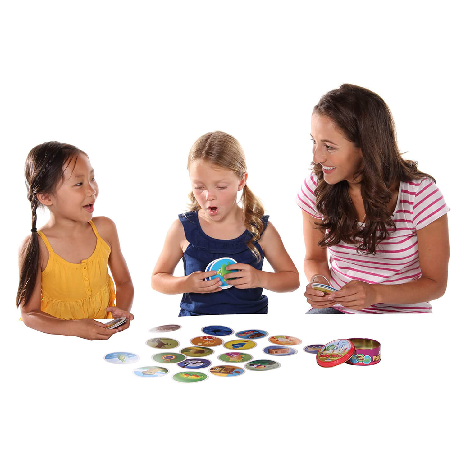 Children playing together at the table.